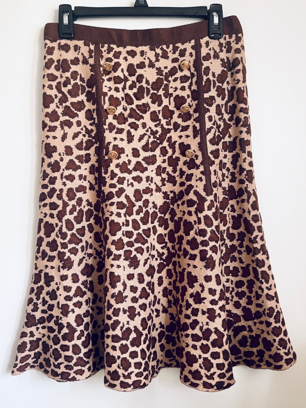 NEW Size S LOVE+LUXE Cheetah /Leopard Print Midi Skirt